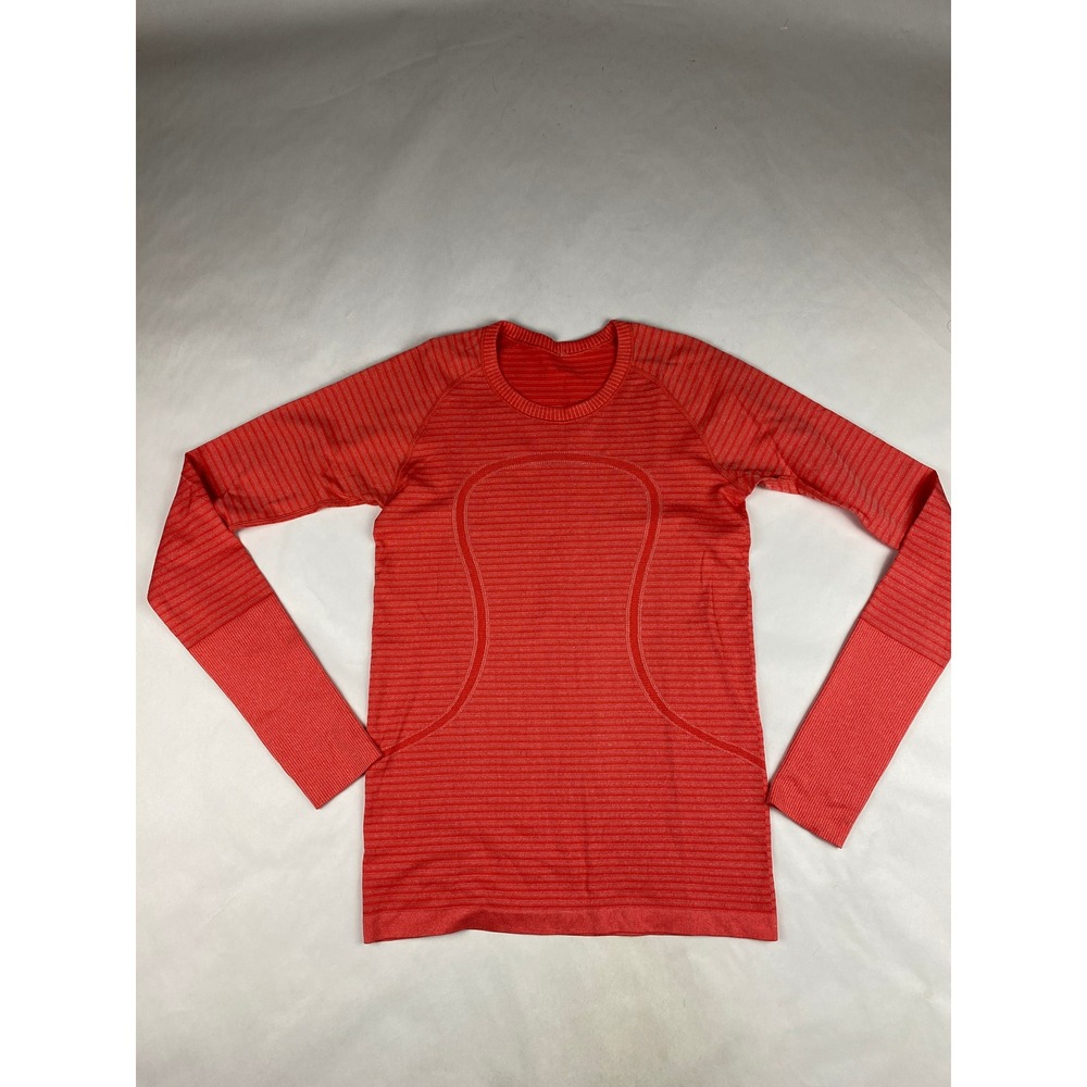 Lululemon Swiftly Tech Long Sleeve T Shirt Women's Size 8 Coral